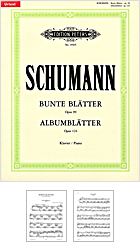 R. Schumann: Bunte Blätter Op. 99, Albumblätter Op. 124 - Bunte Blatter, Transparent background PNG HD thumbnail