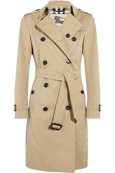 Must Have: A Tan Trench Coat: Cotton Twill Trench Coat By Burberry - Burberry Clothing, Transparent background PNG HD thumbnail
