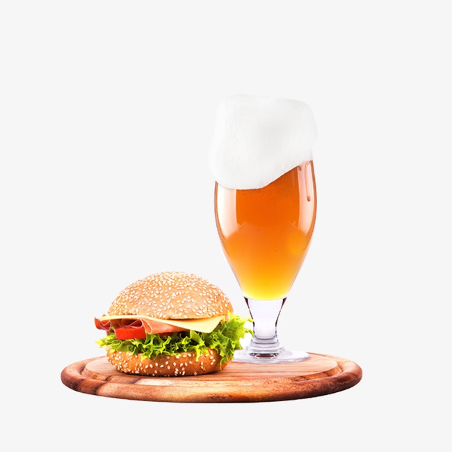 Burger And Beer PNG-PlusPNG.c