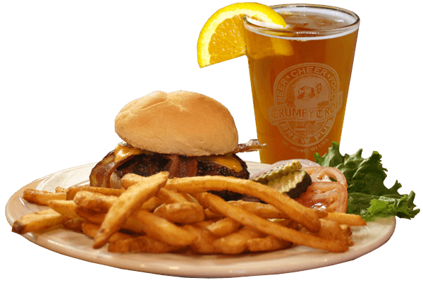 Burger And Beer PNG - Burger_fries_beer