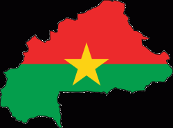Burkina Faso Flag Map   Mapsof.net Map - Burkina Faso, Transparent background PNG HD thumbnail