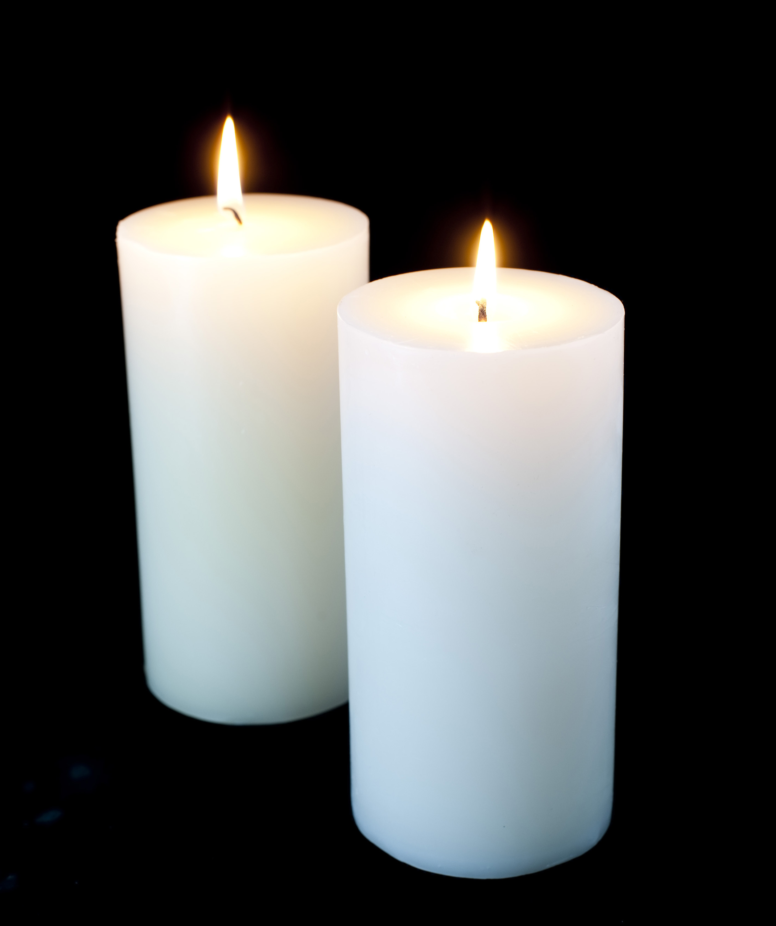 Christmas Candles - Burning Candle, Transparent background PNG HD thumbnail