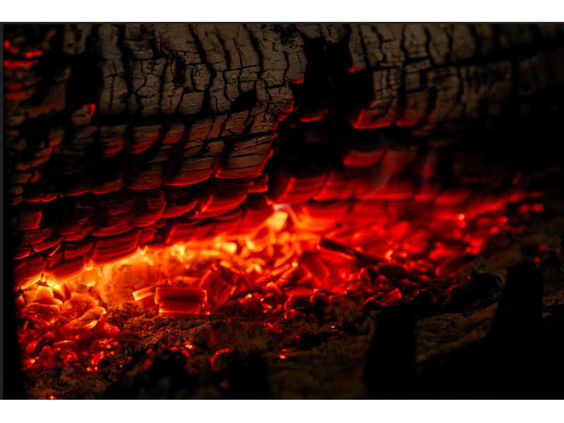 campfire fire logs burning wo