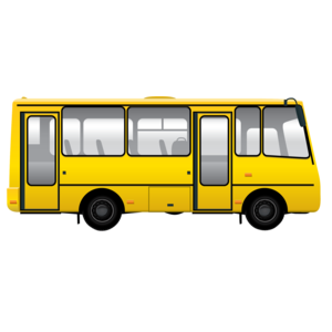 Yellow Bogdan Bus - Bus Side View, Transparent background PNG HD thumbnail