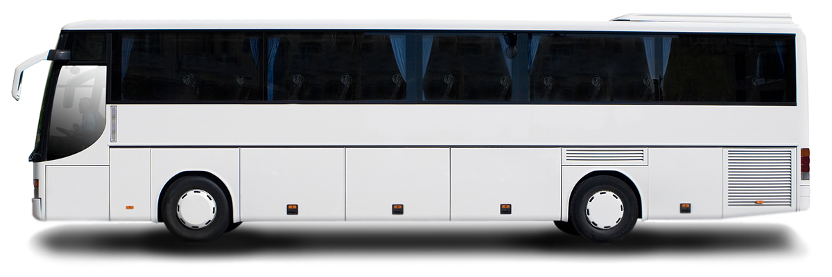 White Bus Png Image #40047 - Bus, Transparent background PNG HD thumbnail