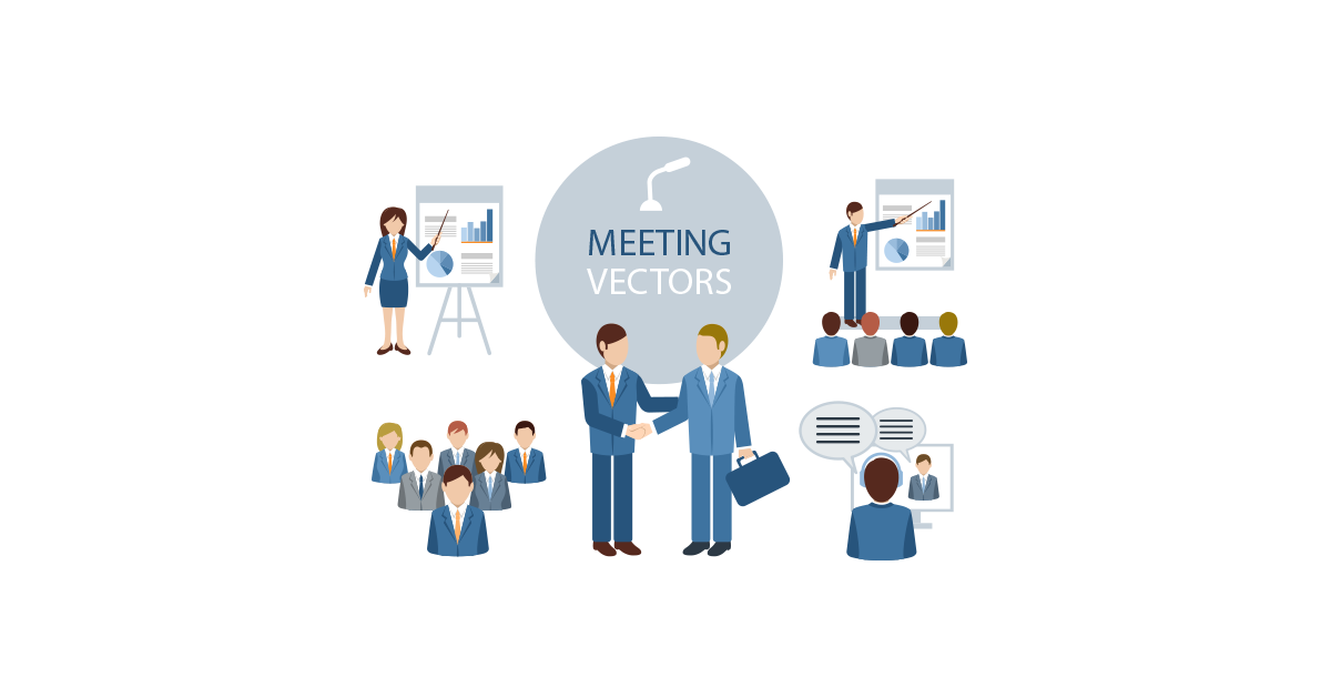 Business Meeting Vector Illustrations Free Png Graphic Cave - Business Meeting, Transparent background PNG HD thumbnail