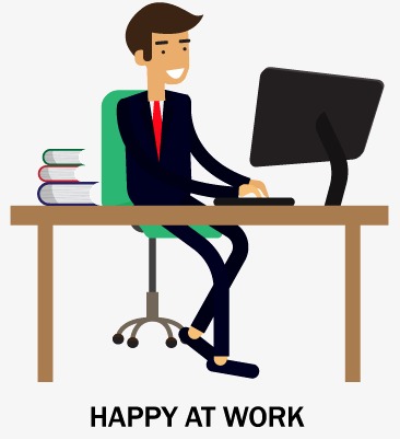 Cartoon Business Man, Everyday Life, Man, Business Png And Vector - Businessman At Desk, Transparent background PNG HD thumbnail