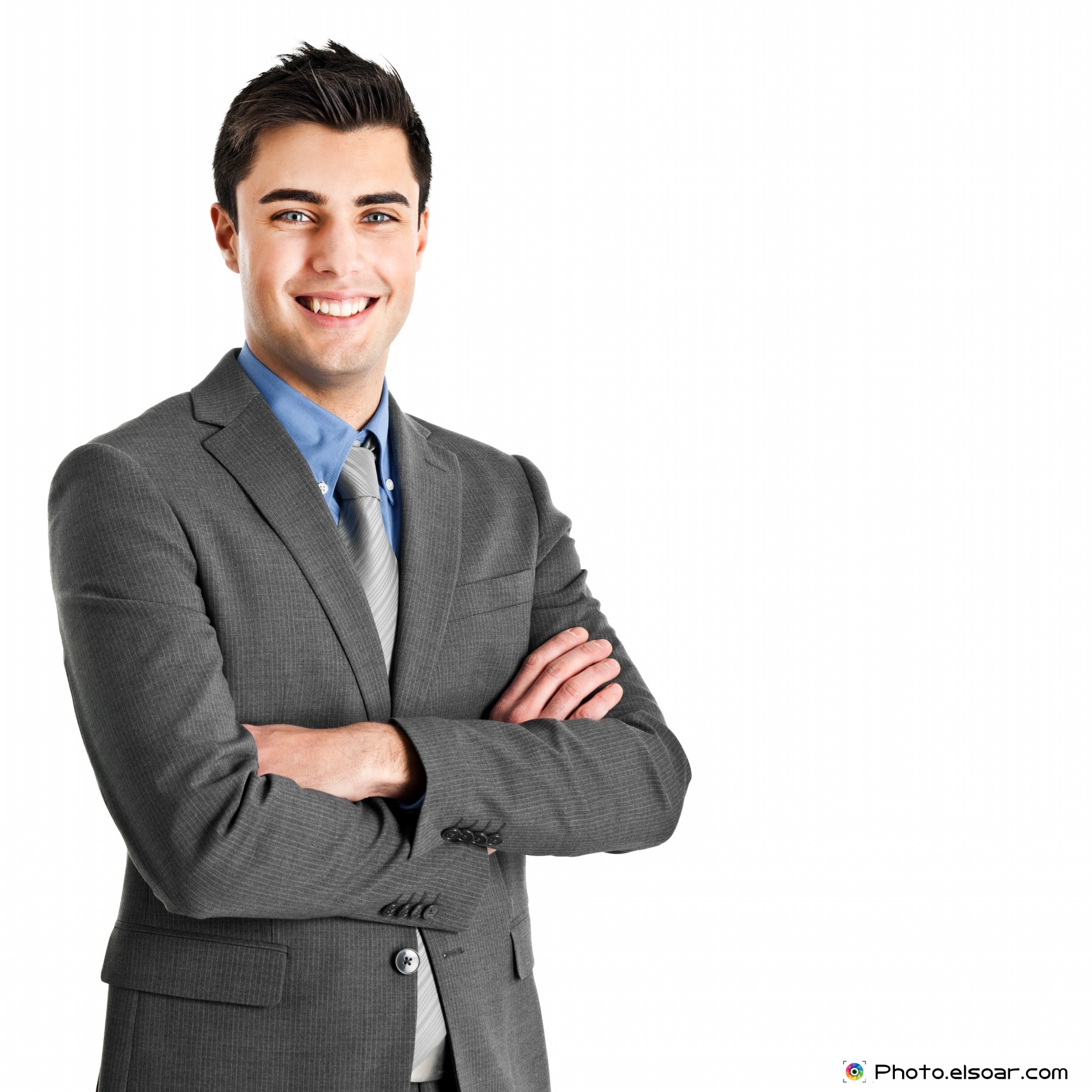Very Handsome Businessman With Beautiful Blue Eyes - Businessman, Transparent background PNG HD thumbnail