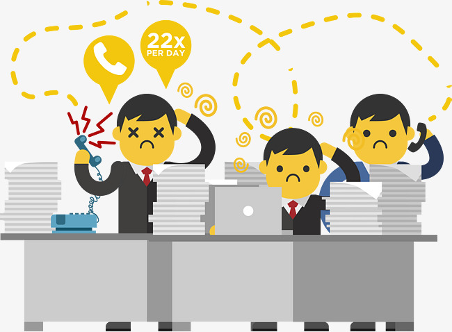 Busy At Work, Jobs, To Work, Cartoon Png And Vector - Busy Work, Transparent background PNG HD thumbnail