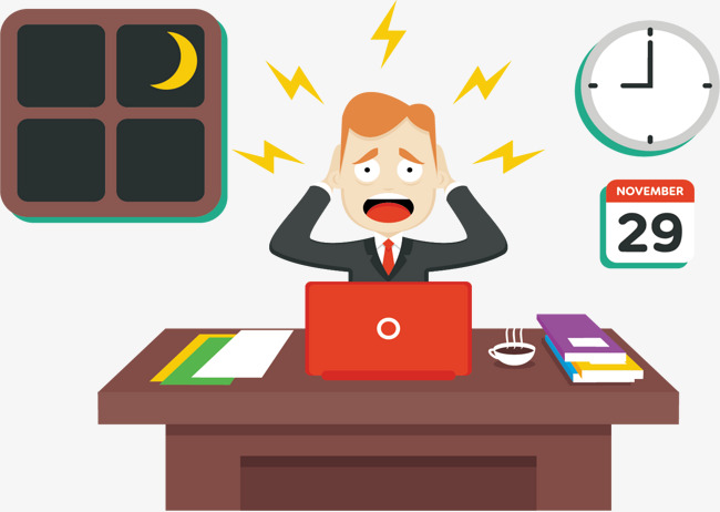 Project Deadline, Overtime, Jobs, Busy Work Png And Vector - Busy Work, Transparent background PNG HD thumbnail