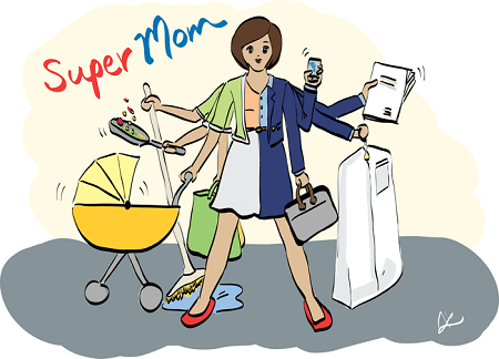 Busy Working Mom Png Hdpng.com 450 - Busy Working Mom, Transparent background PNG HD thumbnail