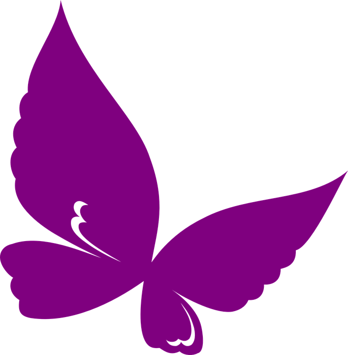 Butterfly, Design, Spring, Summer, Purple, Silhouette - Butterfly Design, Transparent background PNG HD thumbnail