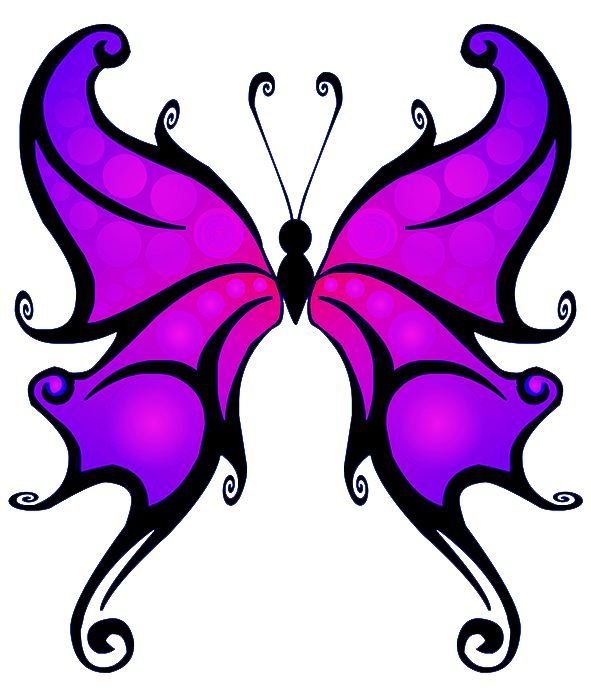 Purple Butterfly Png Clipart - Butterfly, Transparent background PNG HD thumbnail