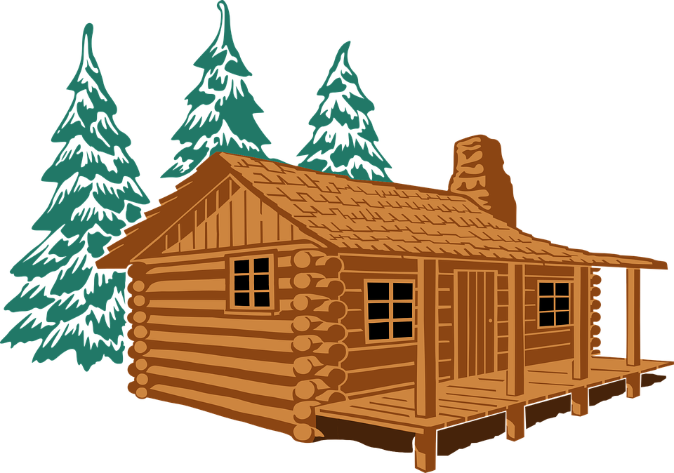 Cabin In Pines Colored Posterized Cabin - Cabin, Transparent background PNG HD thumbnail