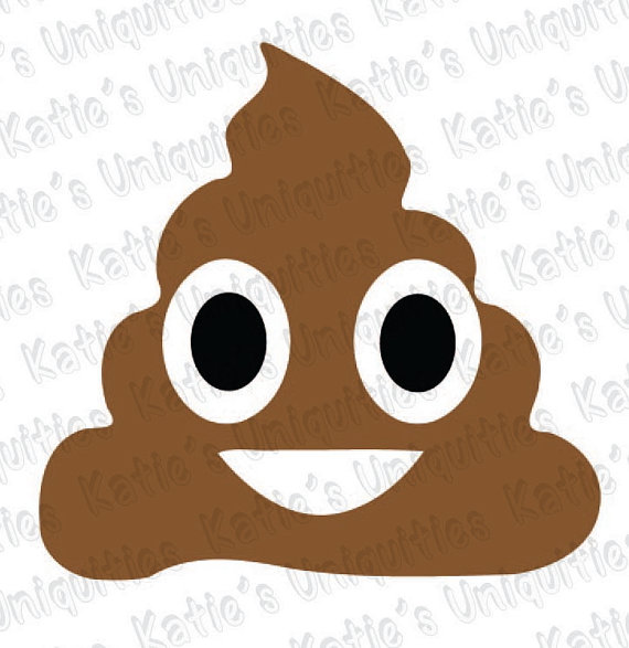 Poop Emoji Emoticon Svg Png Dxf Digital File For Use With Cutting Machines Cricut Explore Cameo Silhouette - Cacca, Transparent background PNG HD thumbnail