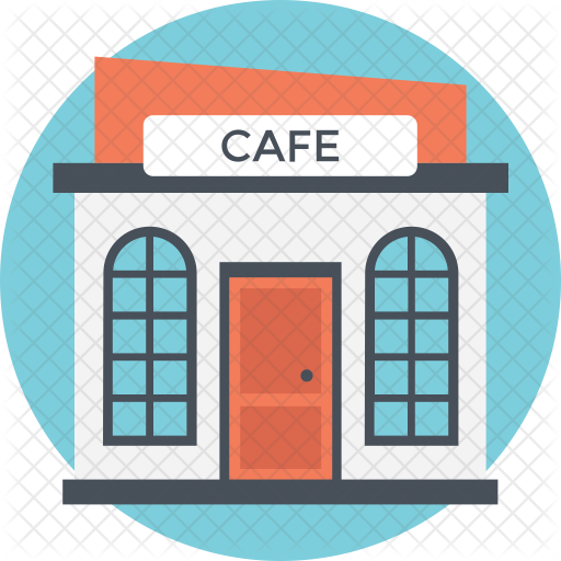 Cafe Icon - Cafe Building, Transparent background PNG HD thumbnail