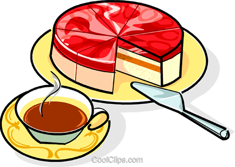 Russian Tvorog Cake With Coffee Royalty Free Vector Clip Art Illustration - Cafe Und Kuchen, Transparent background PNG HD thumbnail