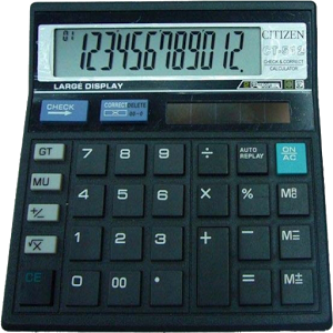 Citizen Calculator - Calculator, Transparent background PNG HD thumbnail
