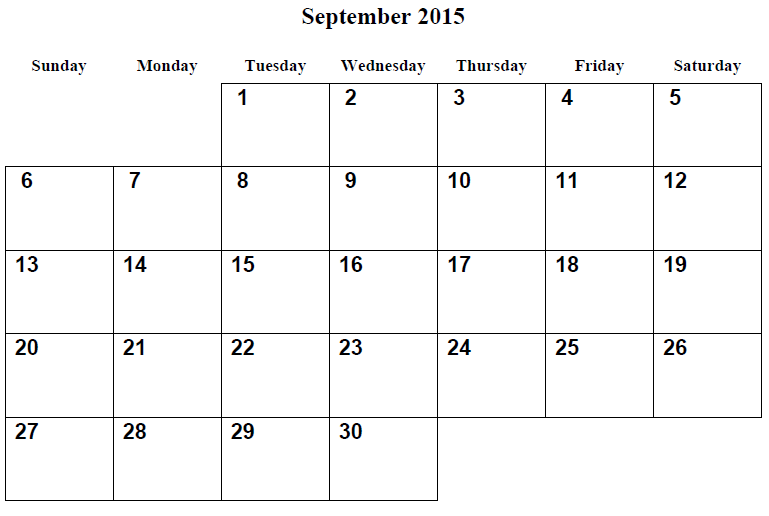 Your Internship Application Will Be Processed As Quickly As Possible. If Your Desired Dates Are Available And You Are Accepted You Will Be Contacted To Plan Hdpng.com  - Calendar September 2015, Transparent background PNG HD thumbnail