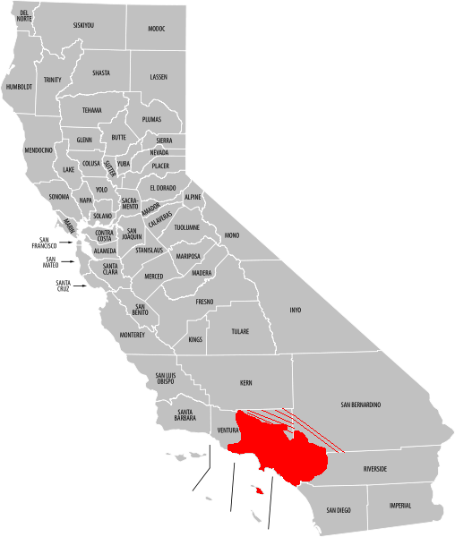 508Px California County Map (Labeled).svg.png - California Map, Transparent background PNG HD thumbnail