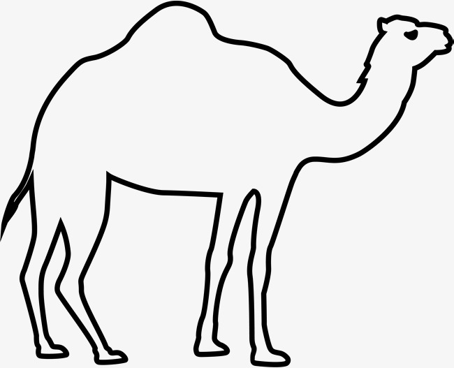 Black Camel, Eid, Al, Adha Png Image And Clipart - Camel Black And White, Transparent background PNG HD thumbnail