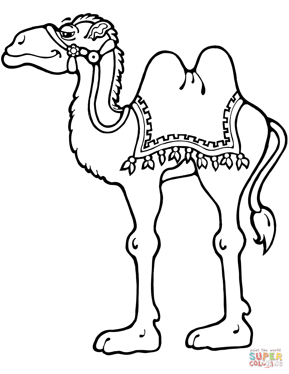 Camel Coloring Page Cartoon Animals Pages For Kids Printable Free | Ribsvigyapan Pluspng.com Camel Coloring Pages. Camel Coloring Page. Camel Coloring Pages For Hdpng.com  - Camel Black And White, Transparent background PNG HD thumbnail