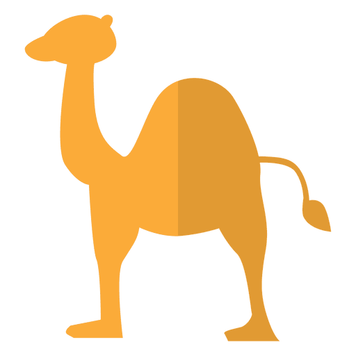 Camel PNG Cartoon - Camel Flat Dessert Tra