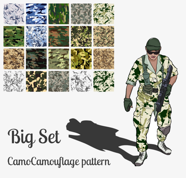 People Wearing Camouflage Uniforms, Gun, Wearing Camouflage Uniforms, Military Uniform Png Image And - Camo Day, Transparent background PNG HD thumbnail
