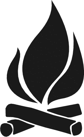 Download Pngwebpjpg. - Campfire Black And White, Transparent background PNG HD thumbnail
