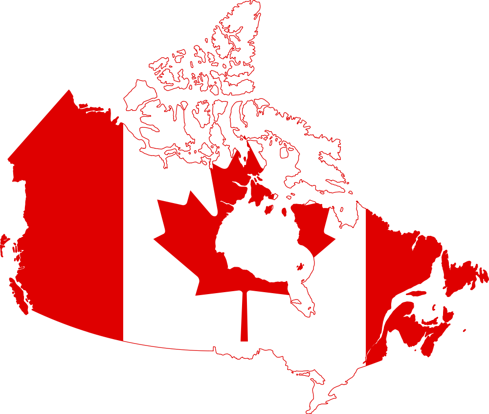 Canada Flag Map Courtesy: Wikimedia Commons - Canadian Natural Resources Vector, Transparent background PNG HD thumbnail