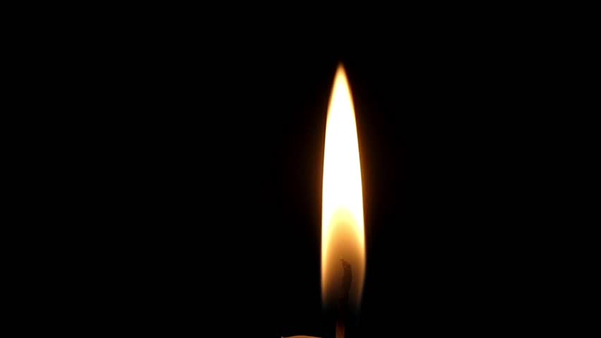 A Lit Candle Flame Playing At Night In A Closeup   Hd Stock Video Clip - Candle Flame, Transparent background PNG HD thumbnail