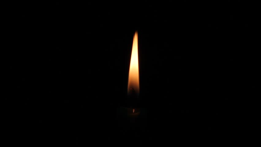 Lit Candle In The Night   Hd Stock Footage Clip - Candle Flame, Transparent background PNG HD thumbnail