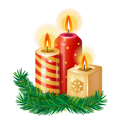Christmas Candle Png Image - Candles, Transparent background PNG HD thumbnail