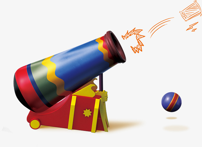 Cartoon Circus Cannon To Pull Creative Hd Free, Circus, Cannon, Cartoon Free Png And Psd - Cannon, Transparent background PNG HD thumbnail