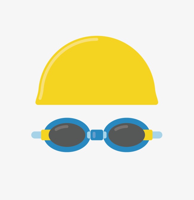 Swim, Swimming Cap, Goggles, Olympic Png And Vector - Cap And Goggles, Transparent background PNG HD thumbnail