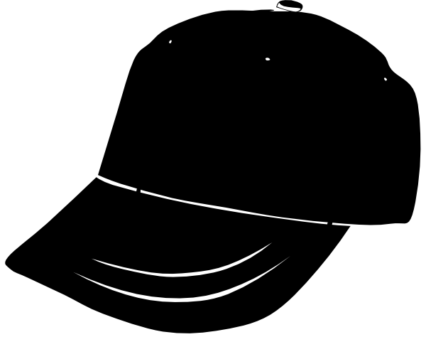 Baseball clipart black and wh