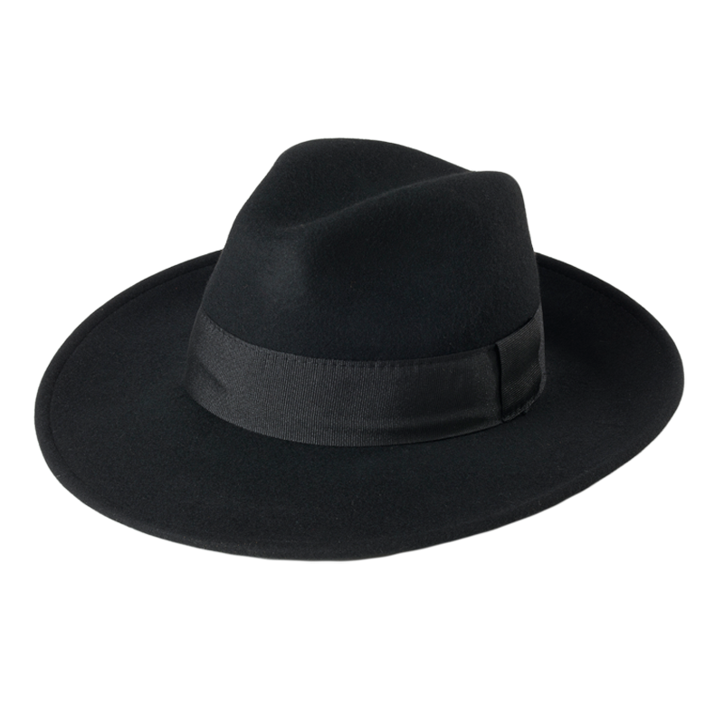 Black Hipster Hat - Cap Black And White, Transparent background PNG HD thumbnail