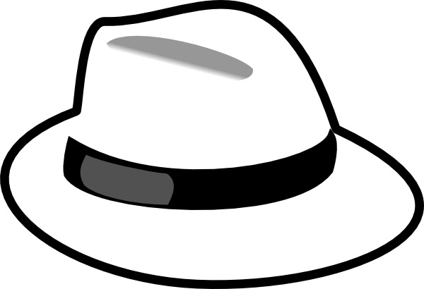Hat Clip Art Black And White | White Hat Clip Art   Vector Clip Art Online - Cap Black And White, Transparent background PNG HD thumbnail