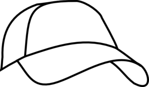 White Baseball Cap Clip Art - Cap Black And White, Transparent background PNG HD thumbnail
