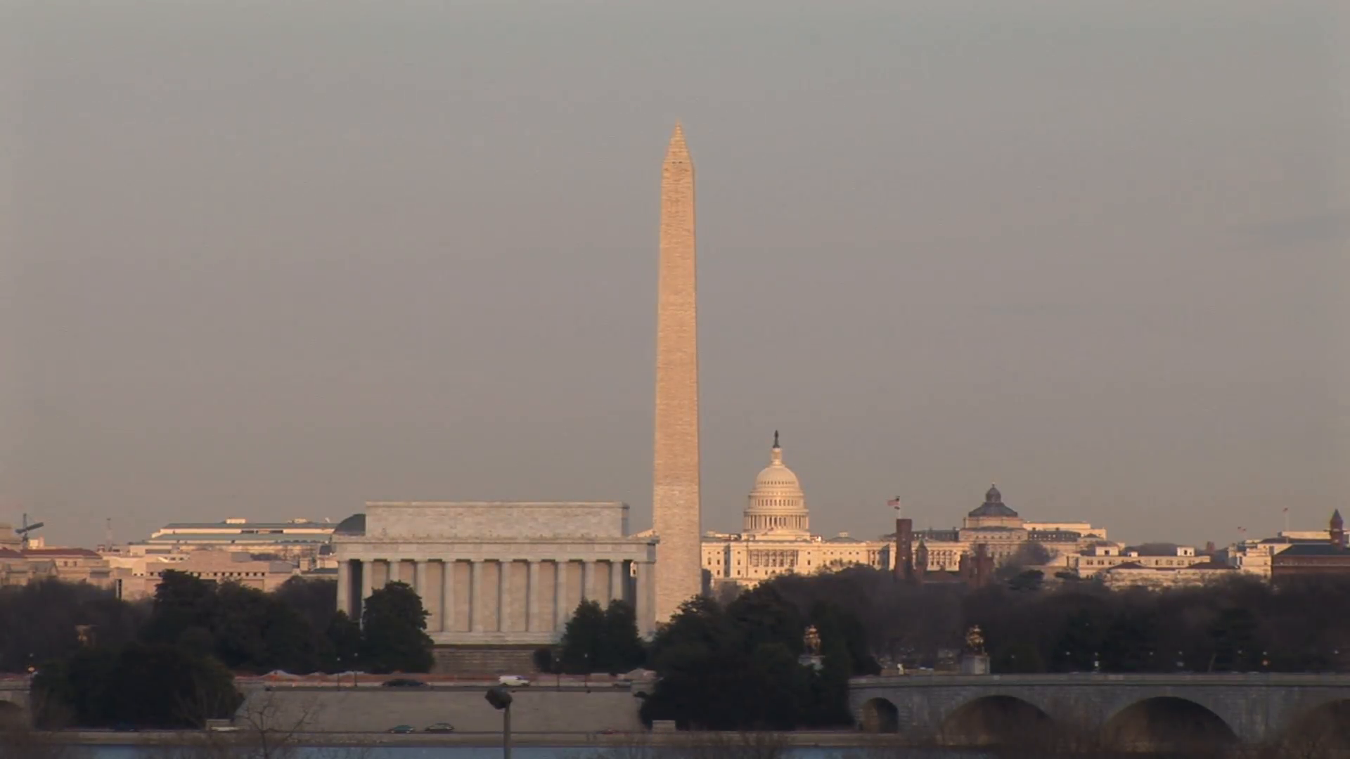 Hd Es: Washington Dc Skyline Highlights The Washington Monument, The Us Capitol Building, And The Lincoln Memorial. Filmed Using A Sony Ex 3 Circa 2016 Hdpng.com  - Capitol Building, Transparent background PNG HD thumbnail