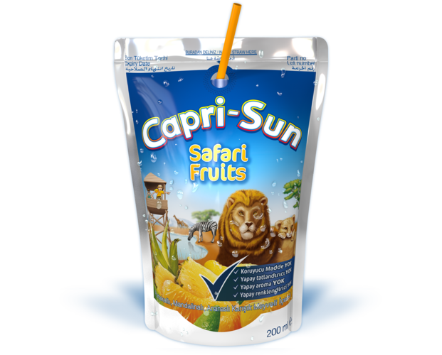 Bu Lezzetli Poşetler Gittiğin Her Yerde Sana Arkadaşlık Edecek: - Capri Sun, Transparent background PNG HD thumbnail