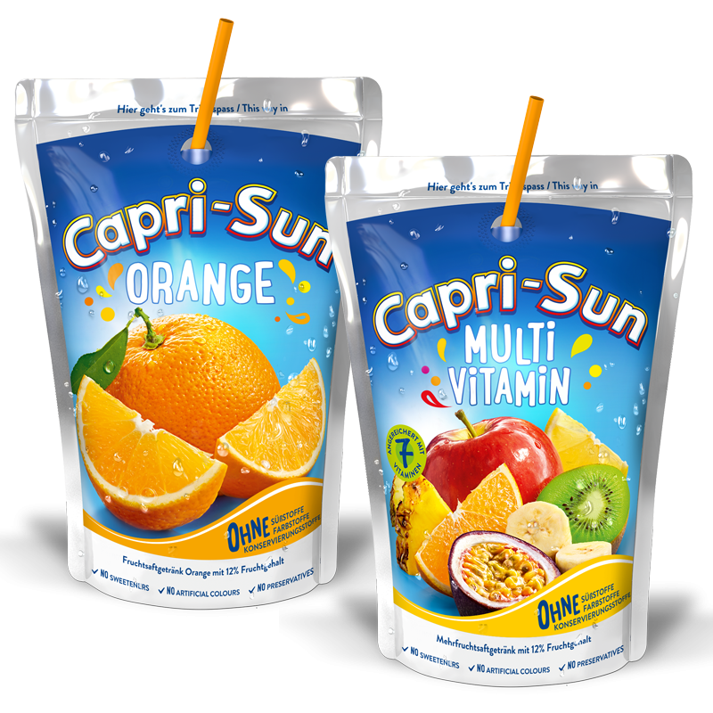 Capri Sun Orange And Multivitamin - Capri Sun, Transparent background PNG HD thumbnail