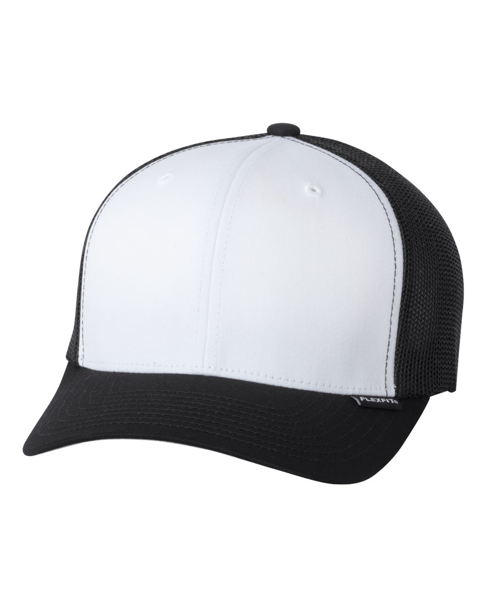 Trucker Cap. 6511 Black/ White/ Black One Size - Caps Black And White, Transparent background PNG HD thumbnail