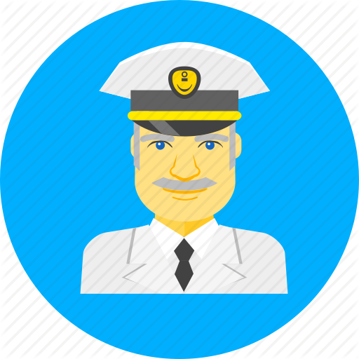 Boat, Captain, Marine, Nautical, Ocean, Sea, Ship Captain Icon - Captain Of A Ship, Transparent background PNG HD thumbnail