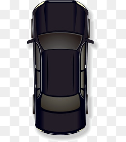 Vector Cartoon Black Car Top View, Vector, Cartoon, Black Car Top View Png - Car Top, Transparent background PNG HD thumbnail