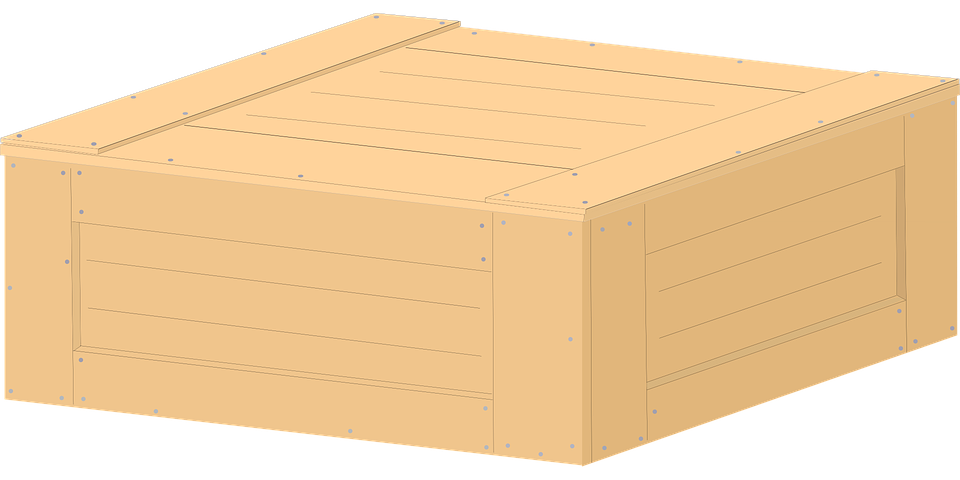 Wooden Box Box Cargo Case Crate Wood - Cargo Box, Transparent background PNG HD thumbnail