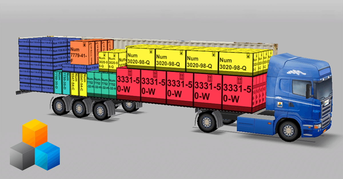 Container And Truck Load Planning Software Easycargo | Load Efficiently - Cargo Container Trucks, Transparent background PNG HD thumbnail