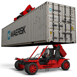 Container Tracker - Cargo Container Trucks, Transparent background PNG HD thumbnail