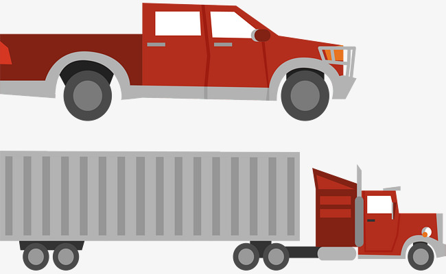 Silver Container Truck, Vector Material, Truck, Cargo Truck Png And Vector - Cargo Container Trucks, Transparent background PNG HD thumbnail