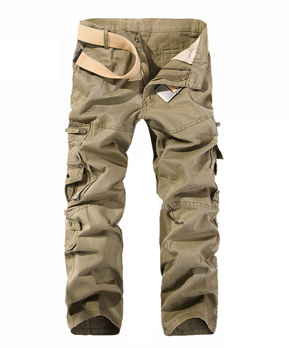 Mens Casual Multi Pocket Military Army Cargo Pants Camouflage Combat Trousers | Ebay - Cargo Pant, Transparent background PNG HD thumbnail